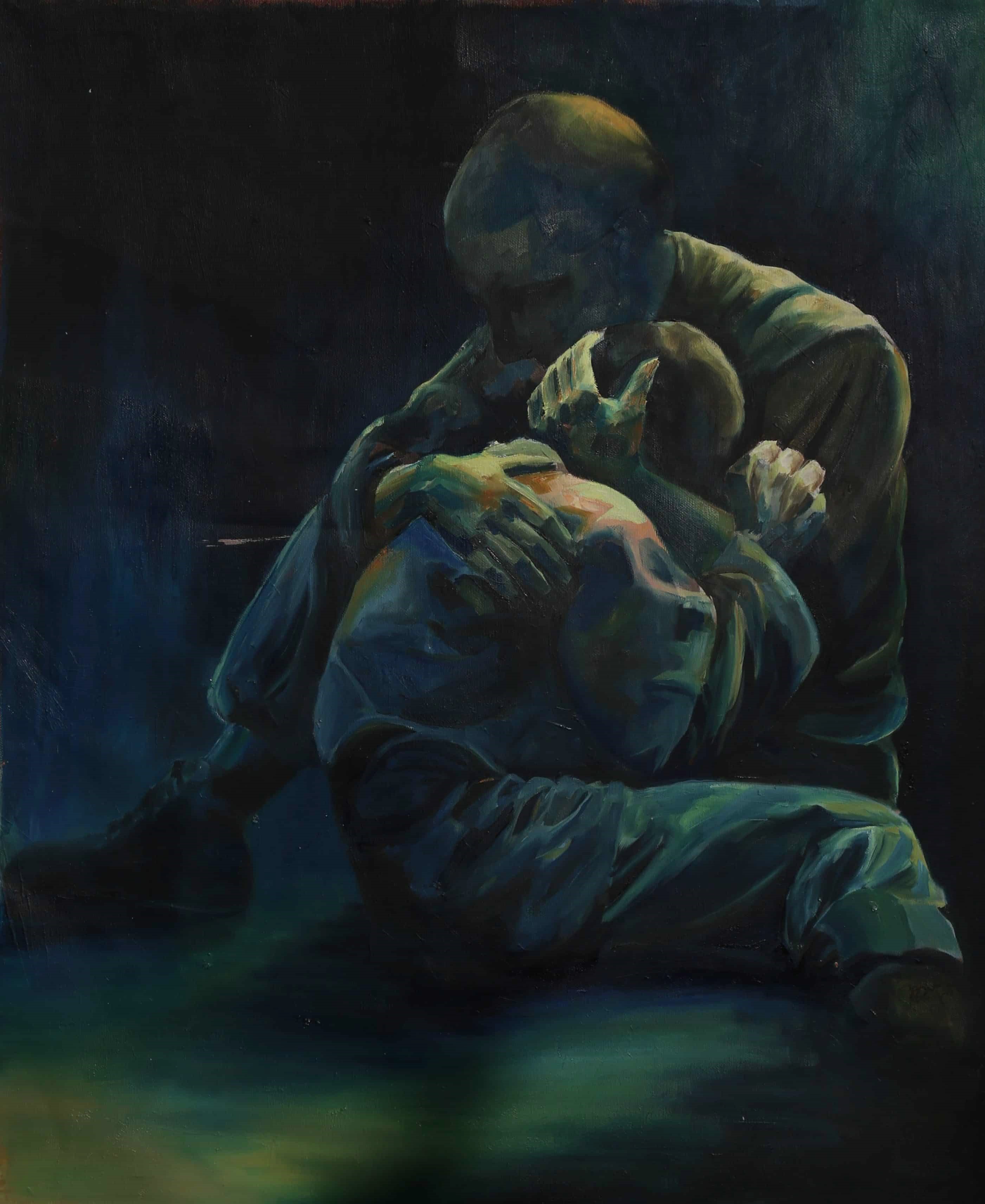 Lost son oil on linen painting by artist Rachel Climo