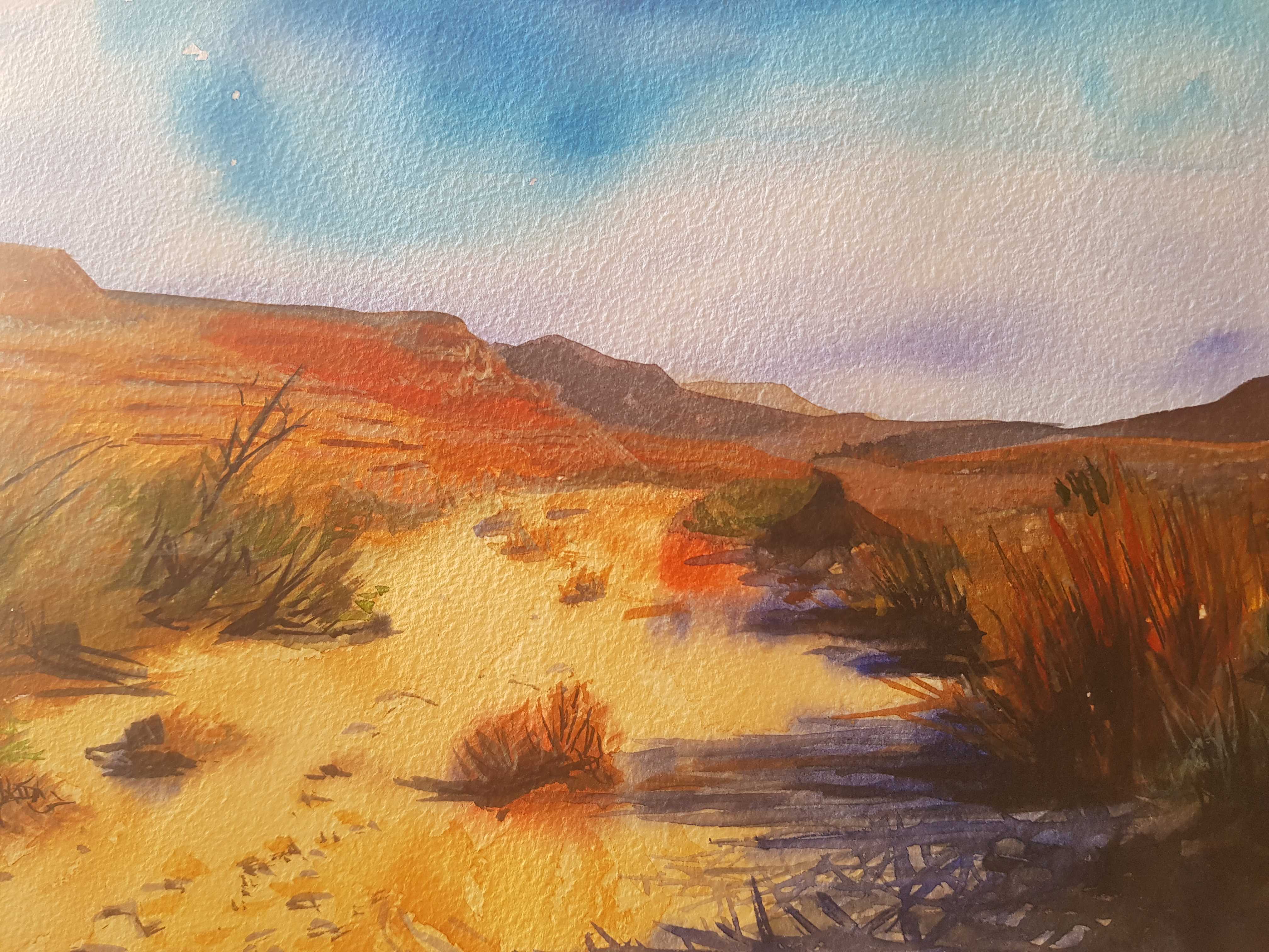 Watercolor Rachel Climo Israel art