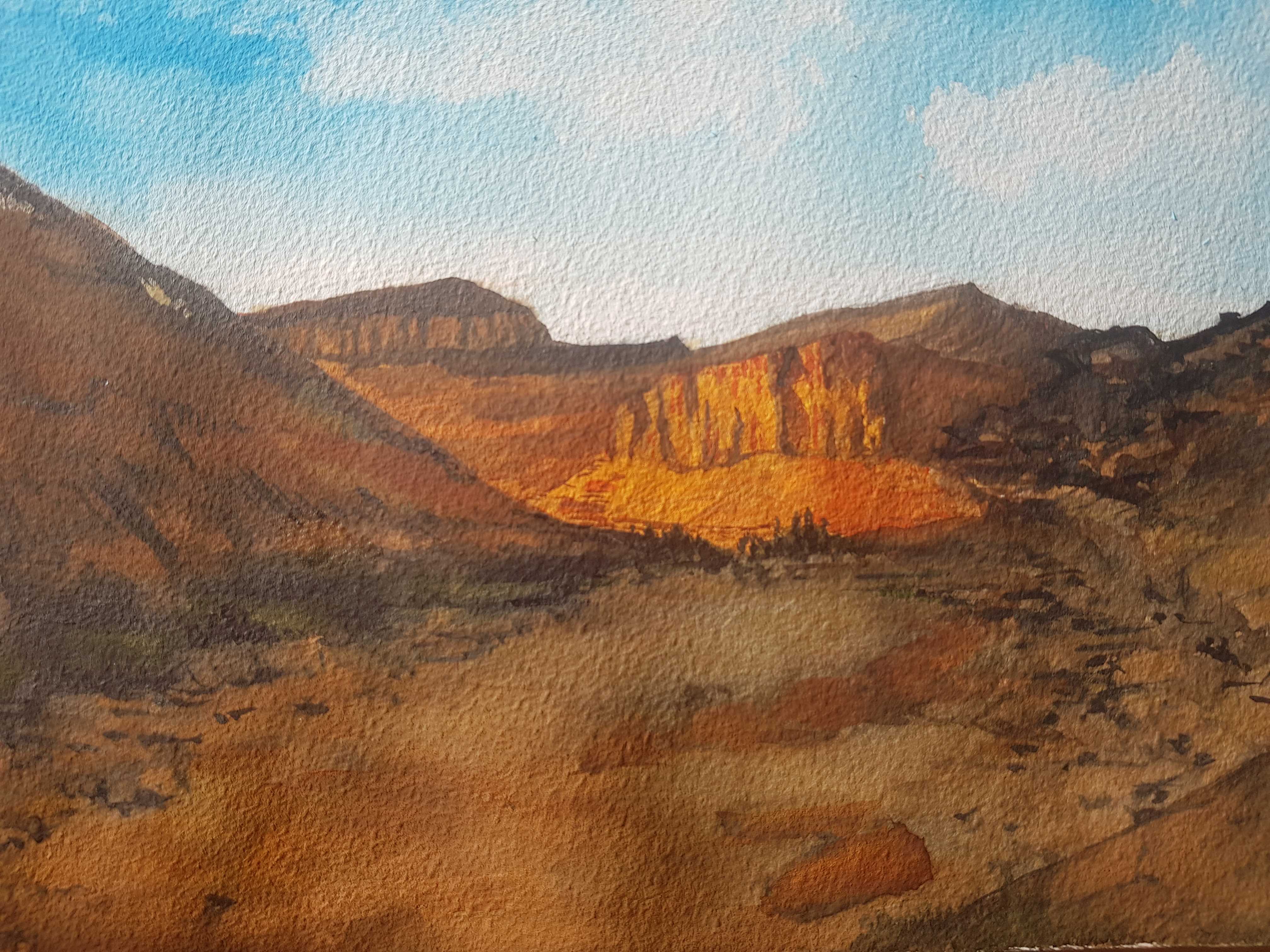 Watercolor art Rachel Climo Israel