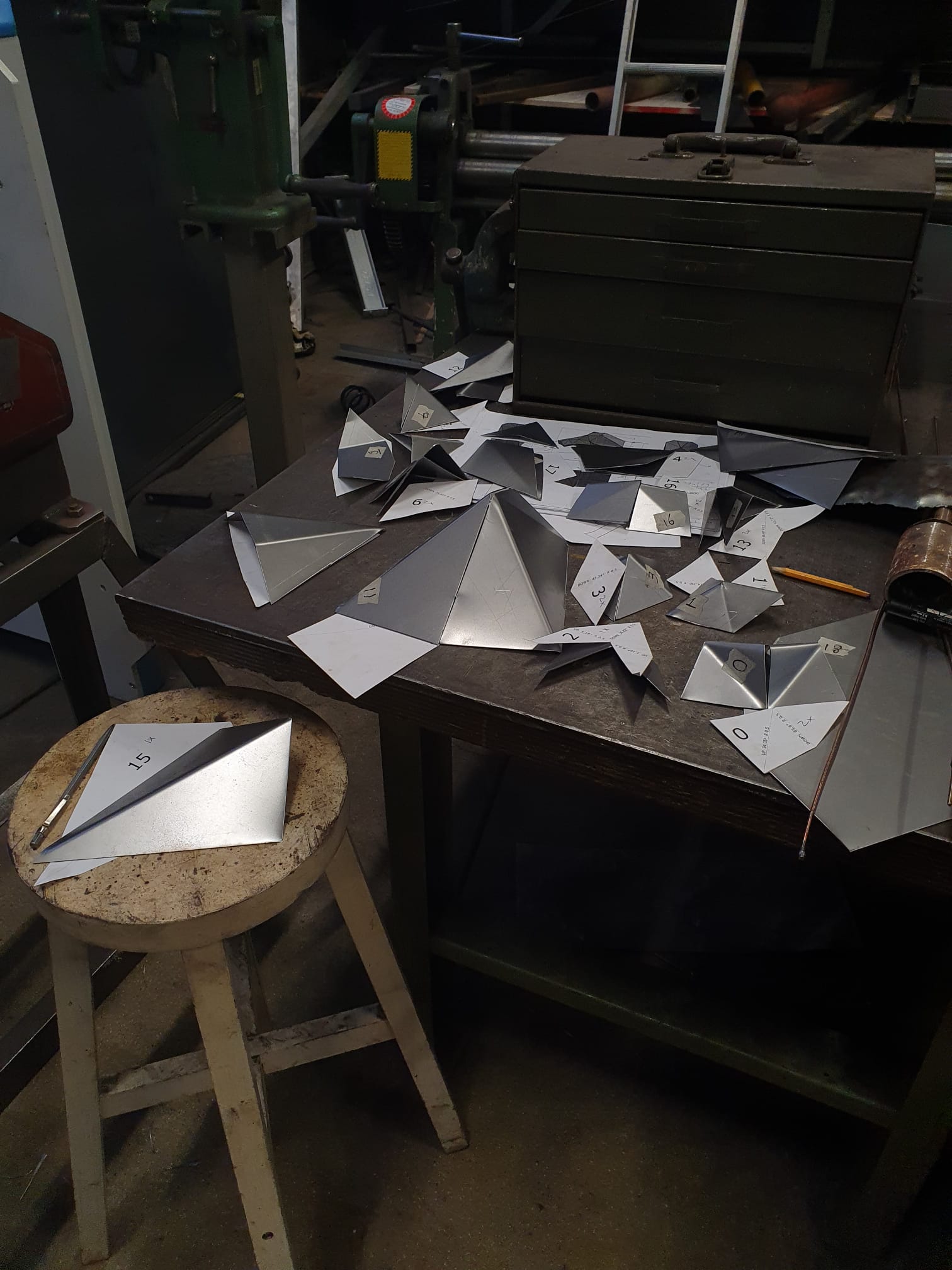 Deer head metalworking metal art Rachel Climo metaal lassen metaalbewerking