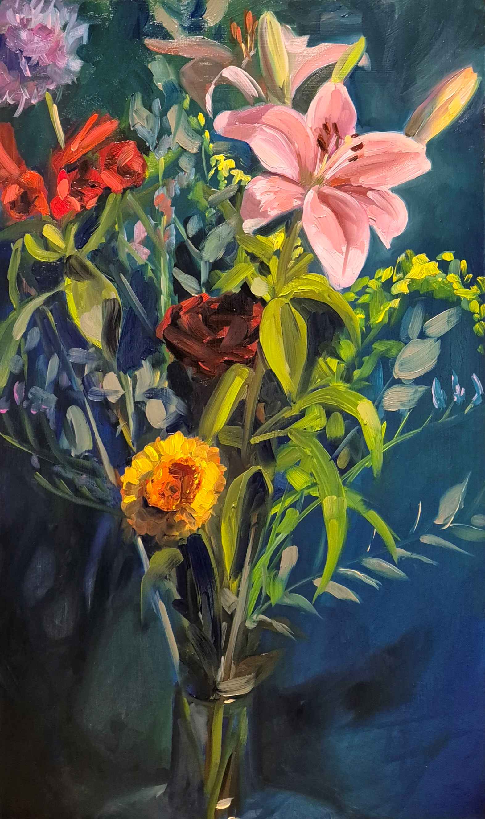 Flowers Rachel Climo oilpaint