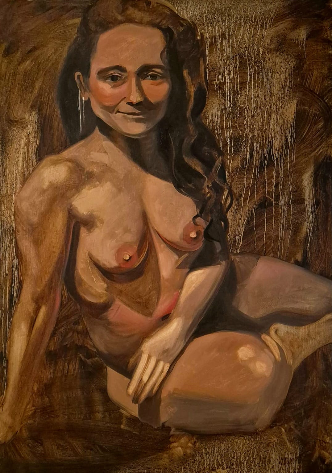 Life model painting art Rachel Climo