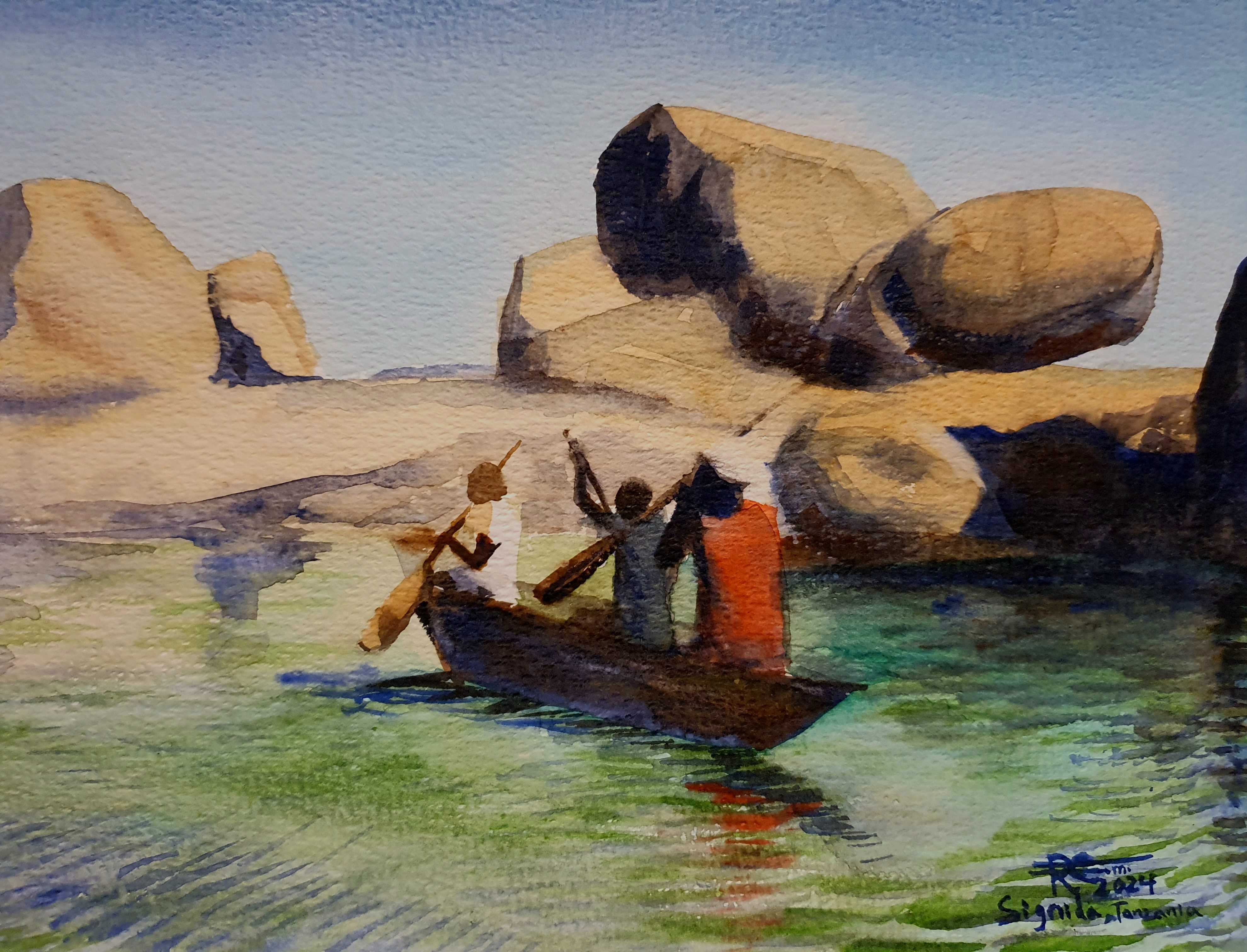 Watercolor Rachel Climo art Tanzania