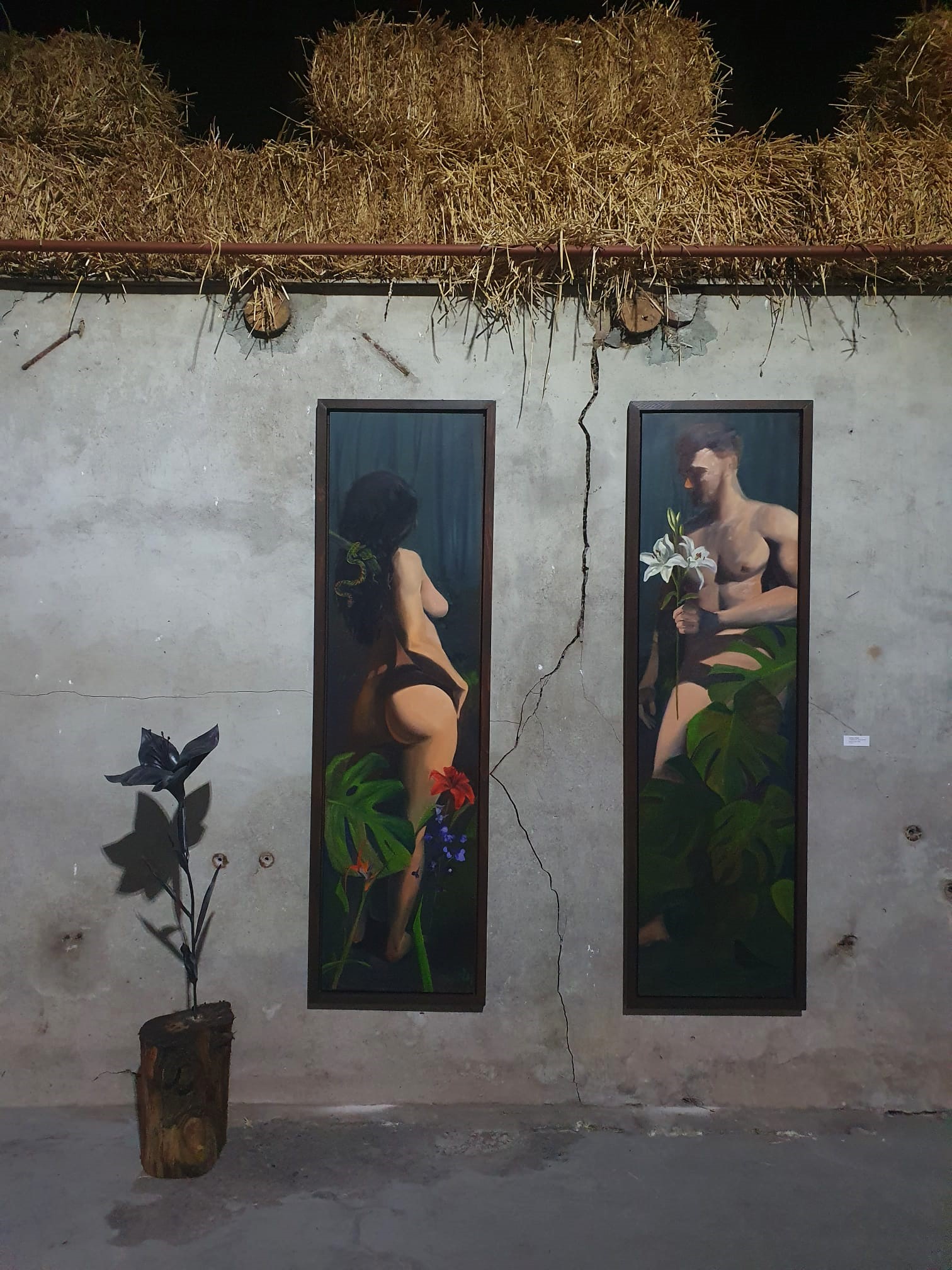 Makkum Art Rachel Climo overview oilpainting metalart Garden of Eden Adam and Eve