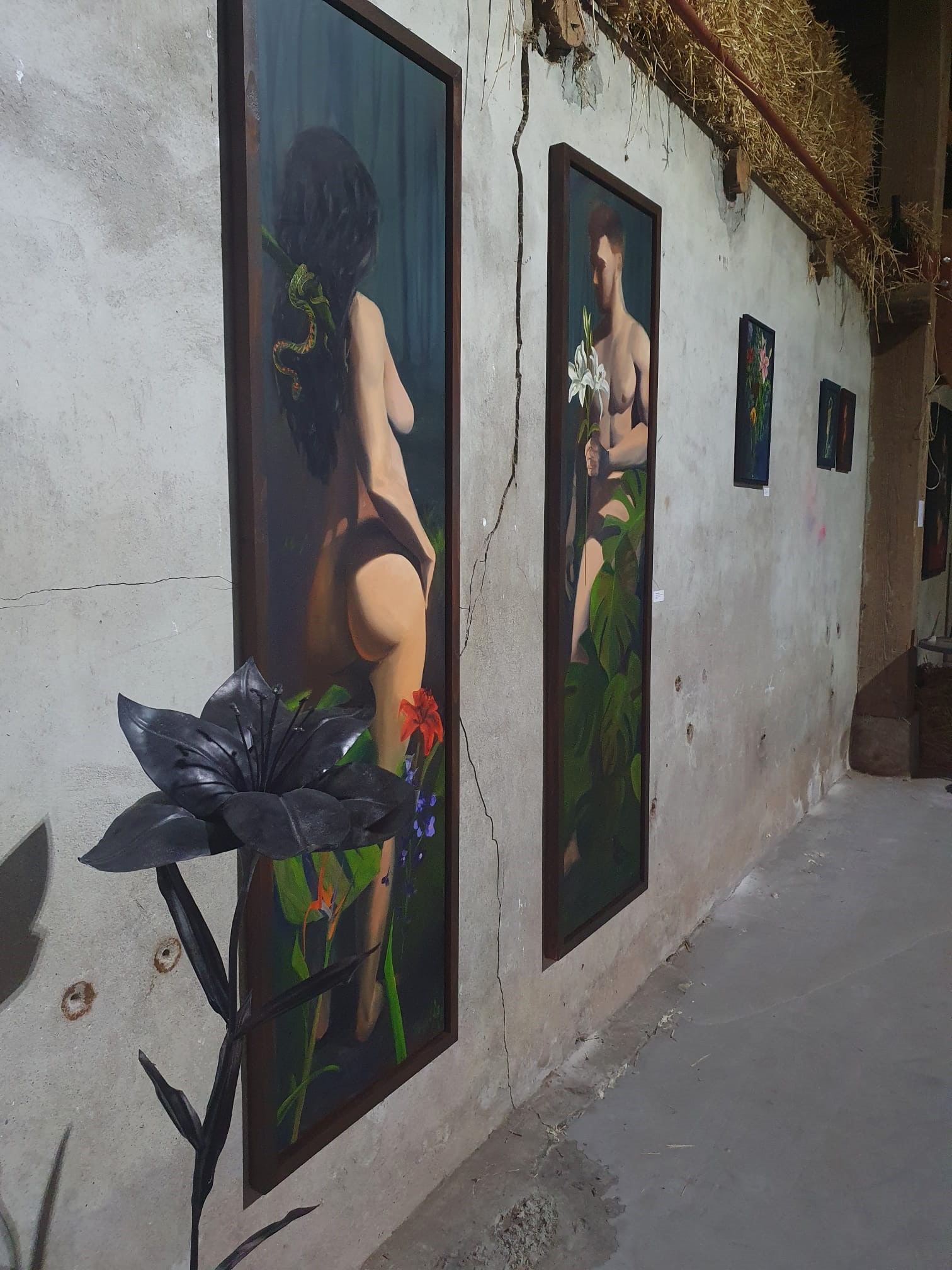 Makkum Art Rachel Climo paintings and metal lily oilpaintings