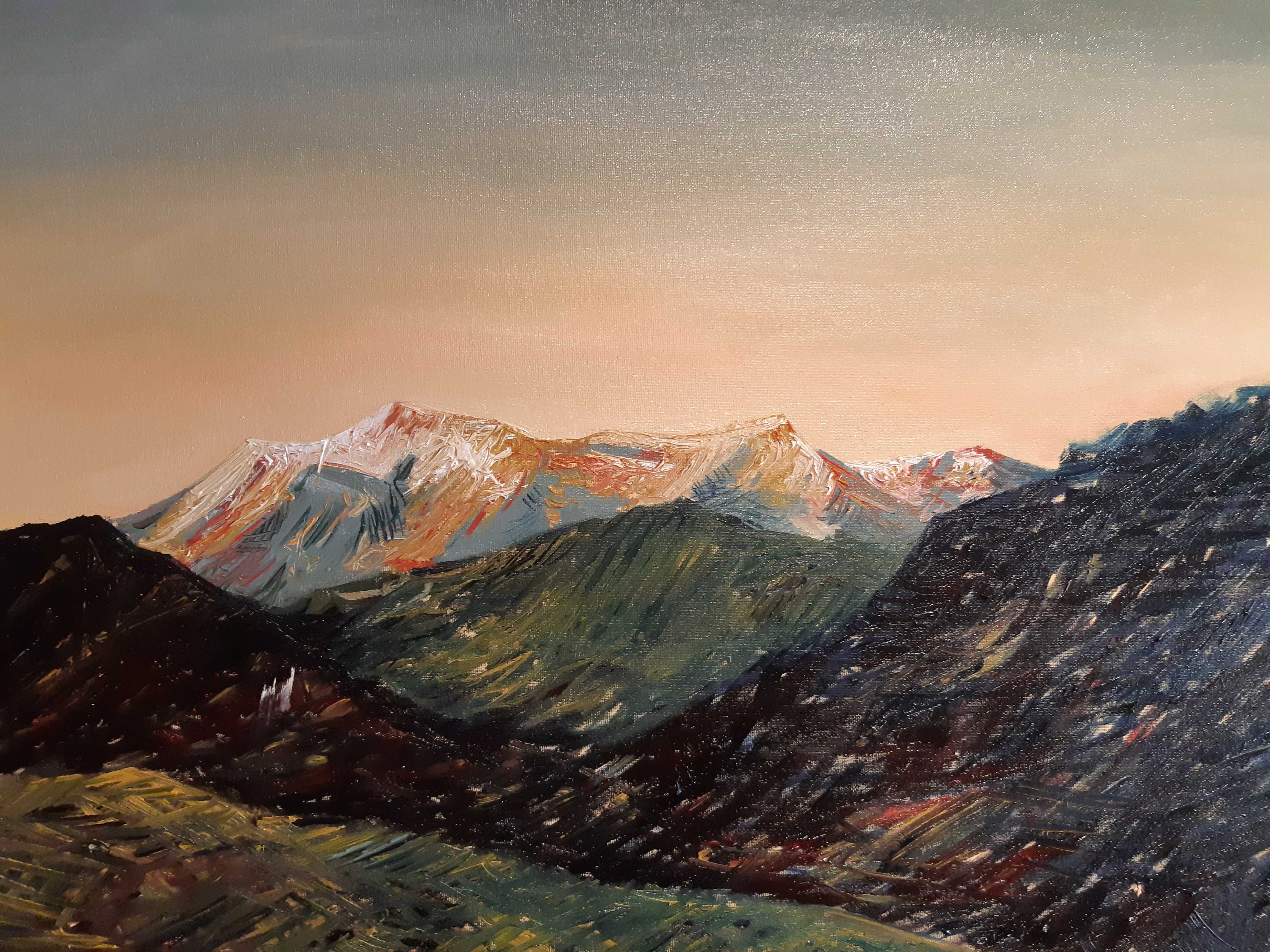 The Alps oilpainting Rachel Climo