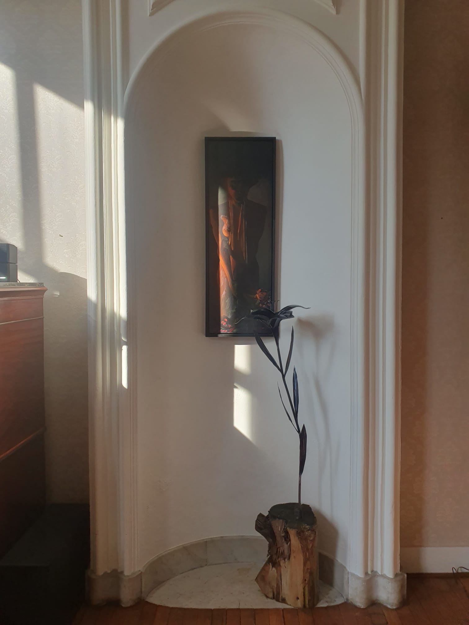 Sweet Companion and Lily 2024 oil on panel and metalart pictura dordrecht Rachel Climo