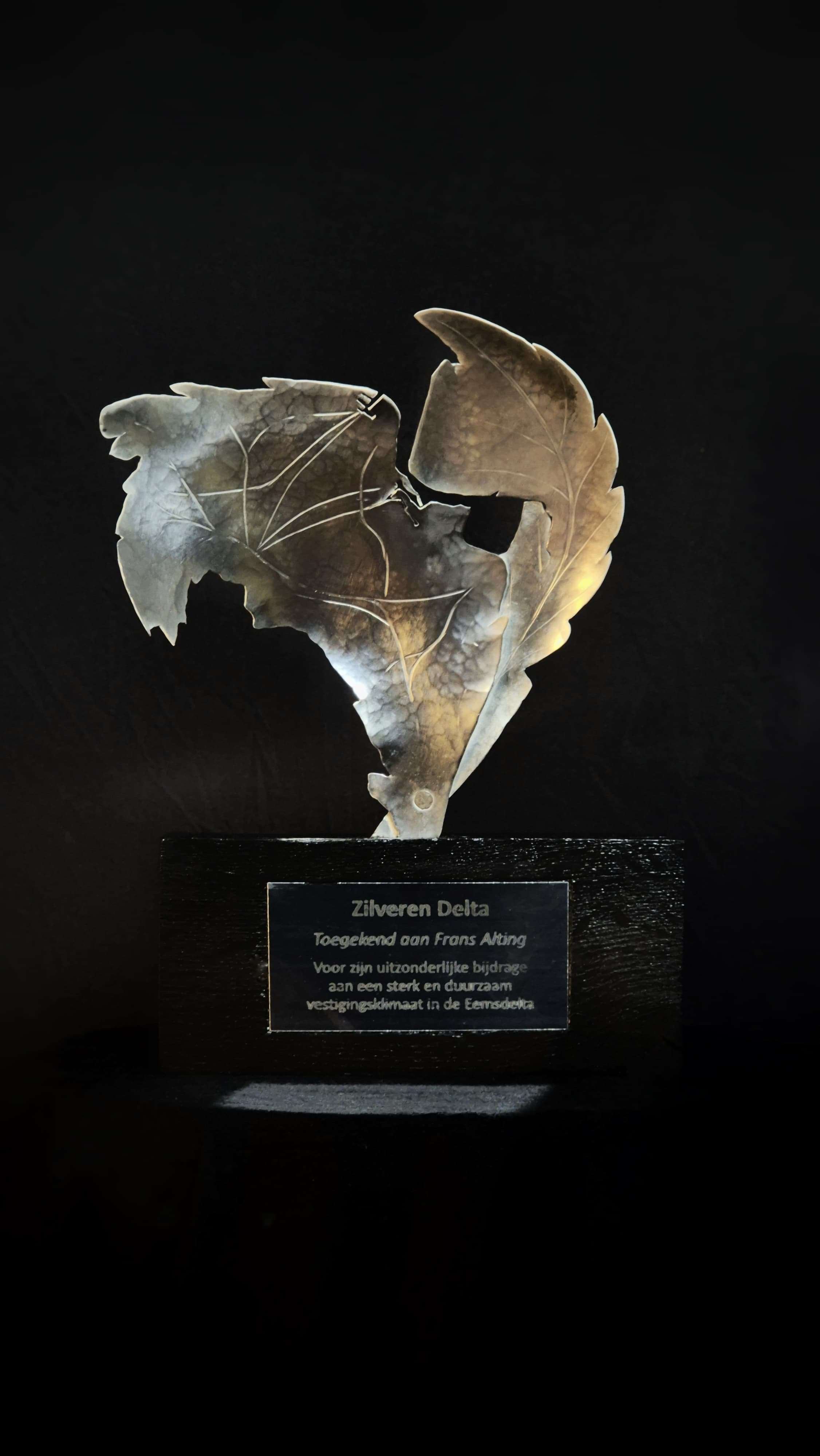 Zilveren Delta, silver delta, artwork by artist Rachel Climo silverplaten Eemsdollard delta